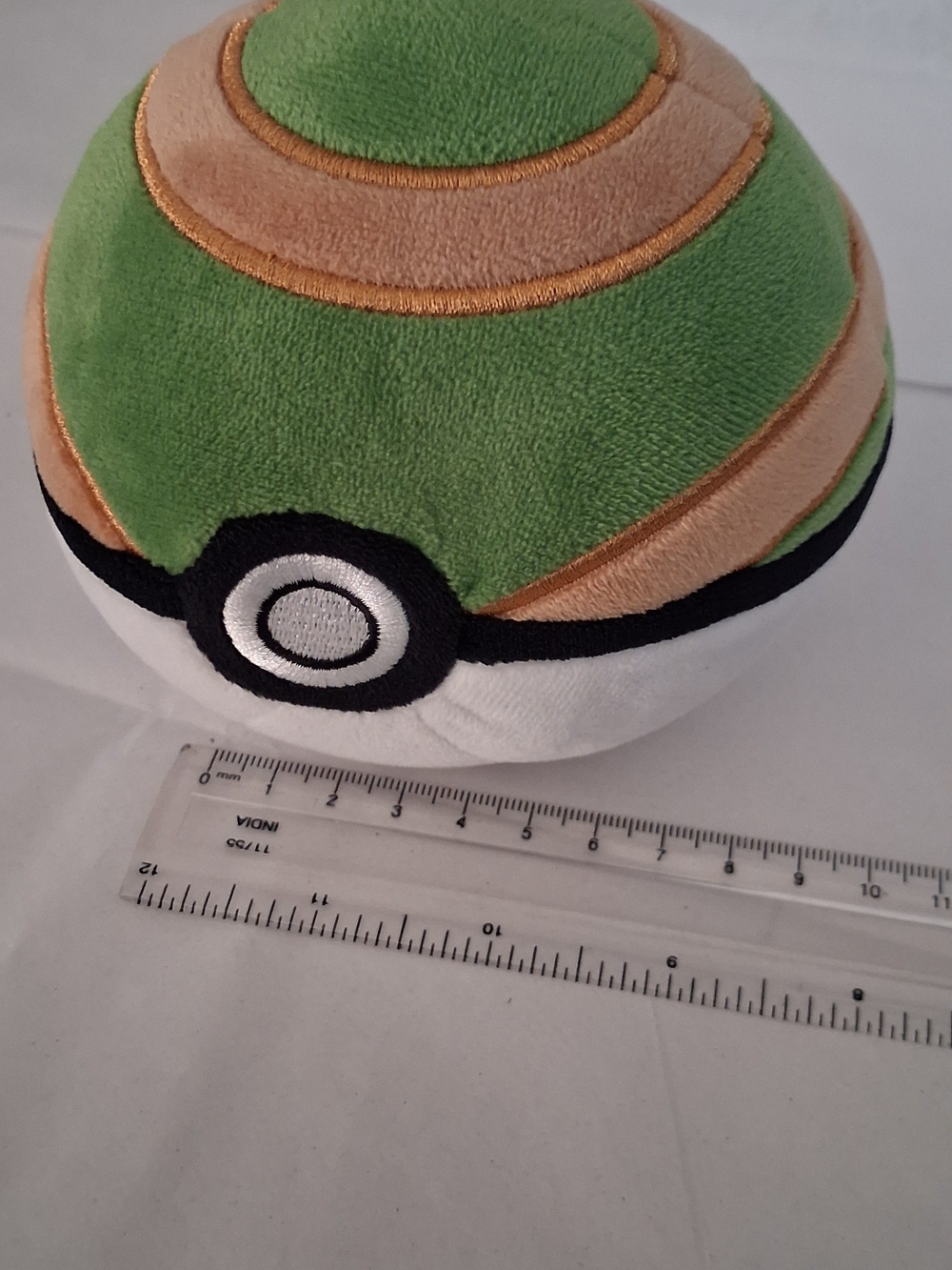 Pokémon Poké Ball Plush Green & White NWT
